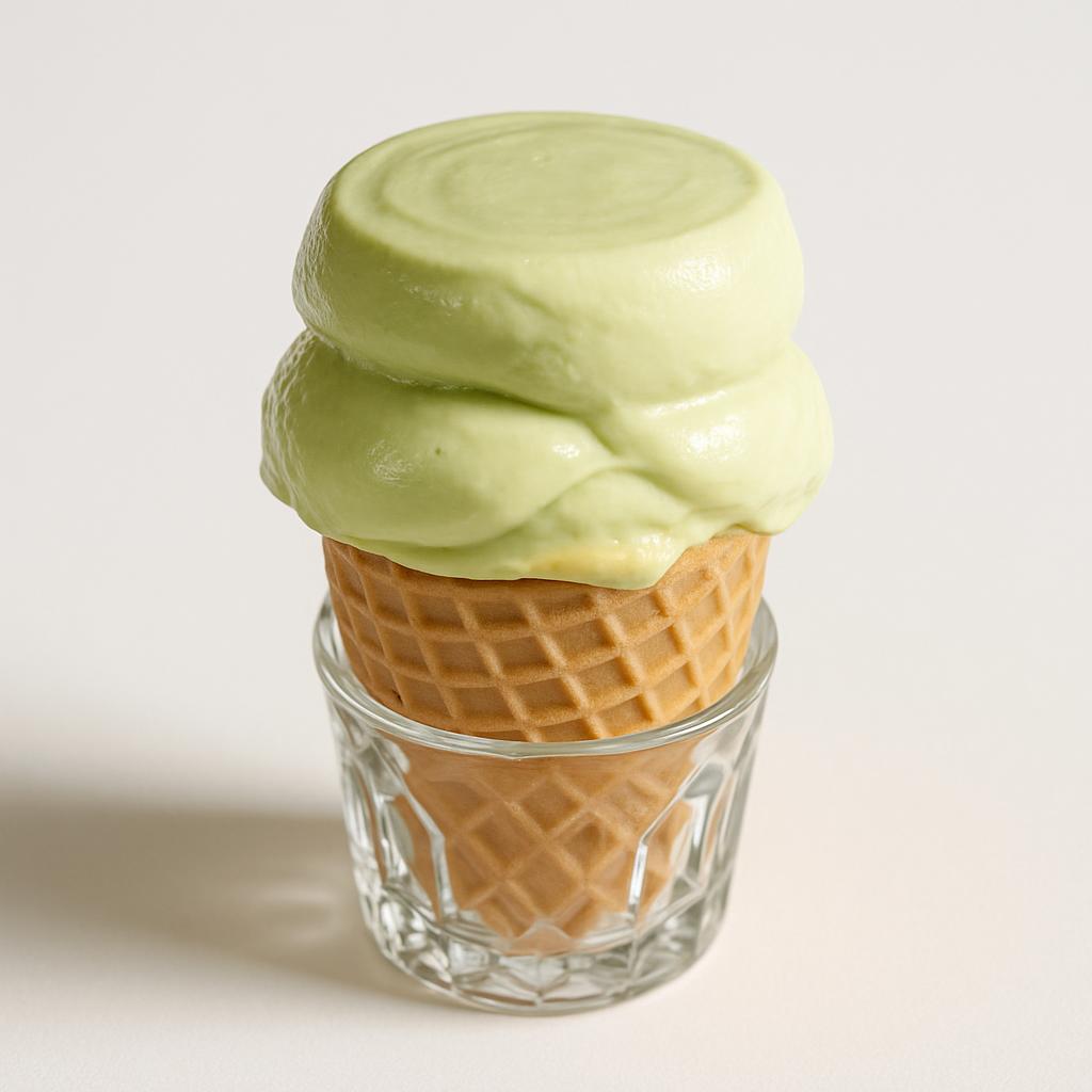 Avocado Gelato, served